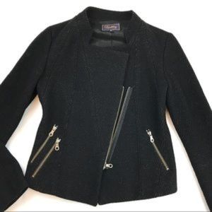 Madewell Buckley Tailors Wool Moto Jacket Blazer